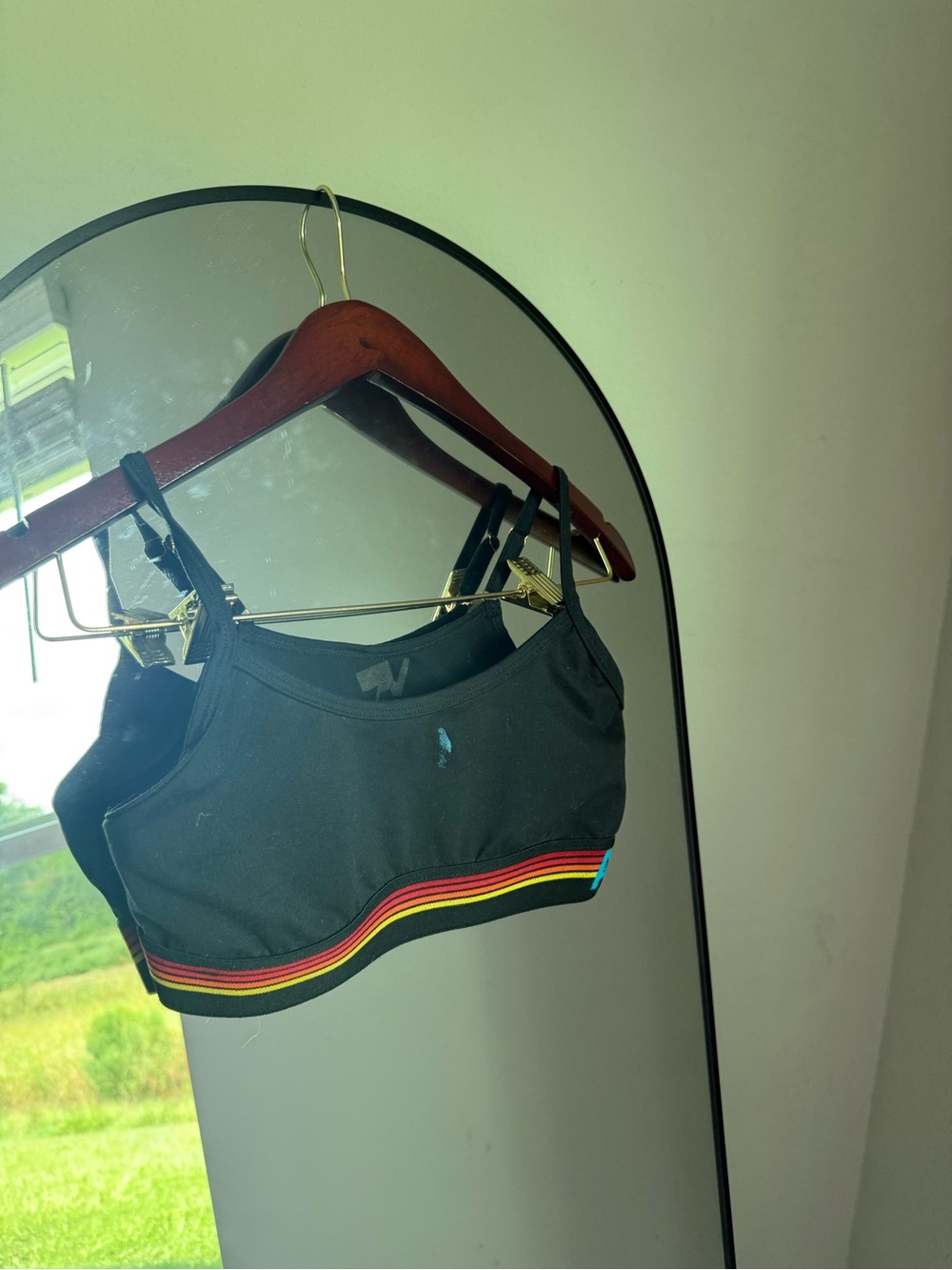 Aviator Nation LOGO ADJUSTABLE BRALETTE - BLACK -Size M - Retail‎ $112.00